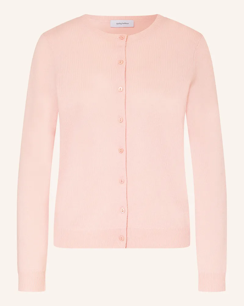 Darling Harbour Strickjacke aus Cashmere Hellrosa