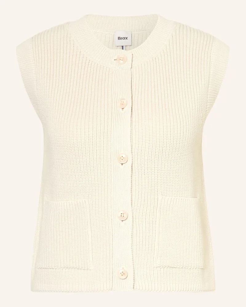 Brax Strickweste Elisa weiss Beige