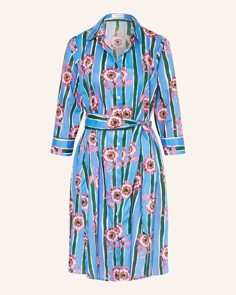 Rossana Diva Hemdblusenkleid Mit 3/4-Arm blau Blau