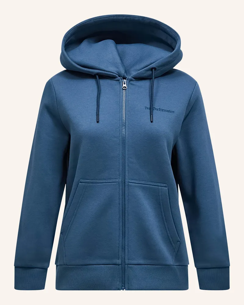 Peak Performance Kapuzensweatshirtjacke blau Blau