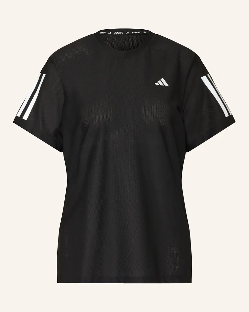 adidas Laufshirt Own The Run schwarz Schwarz