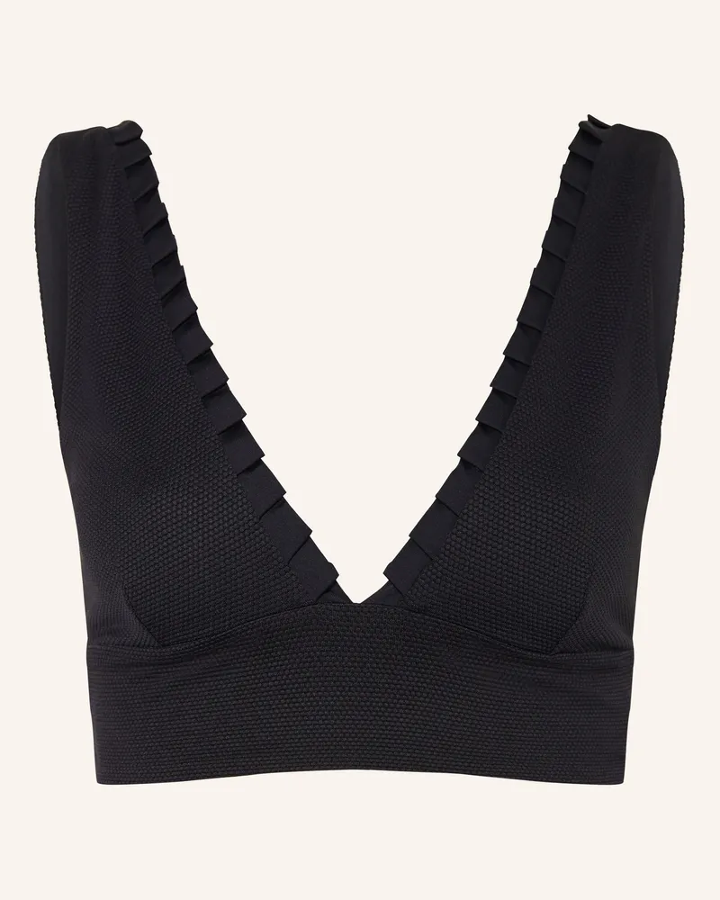 MYMARINI Bralette-Bikini-Top No 5 Zum Wenden Mit Uv-Schutz 50+ schwarz Schwarz