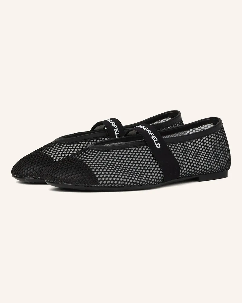 Karl Lagerfeld Flache Schuhe Schwarz