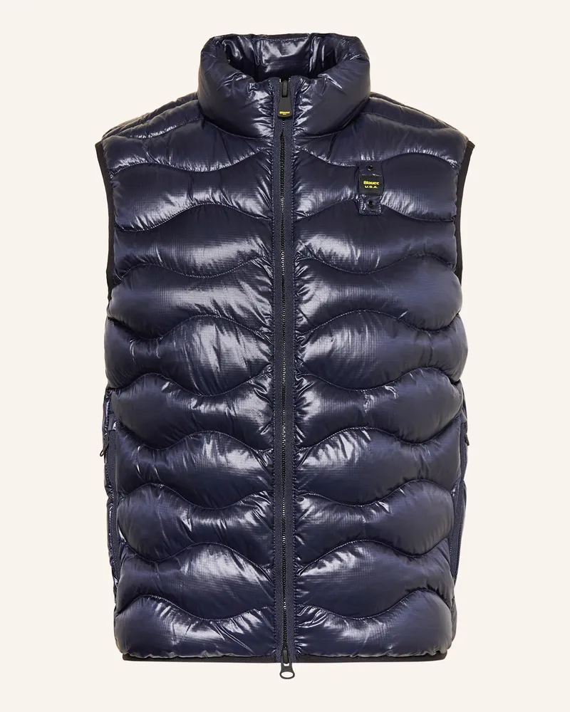 Blauer Steppweste DANNY mit DUPONT™ SORONA®-Isolierung Dunkelblau