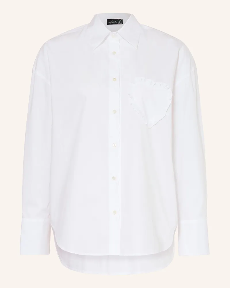 van Laack Hemdbluse VL-BESNA-APPL mit Rüschen Weiss