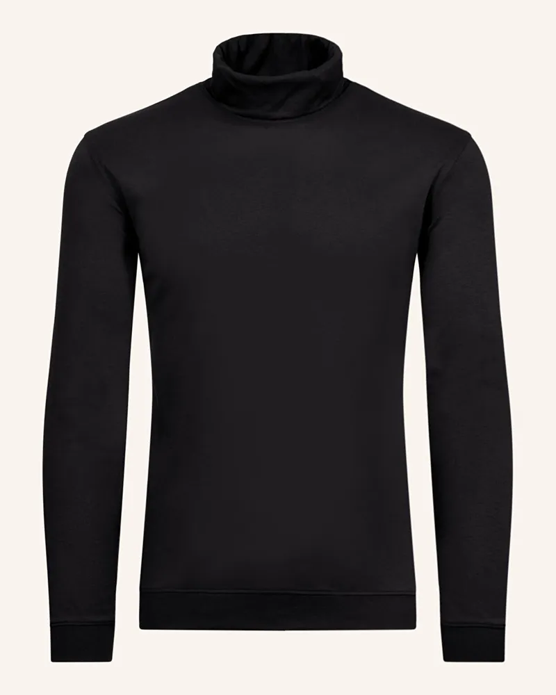 Ragman Rollkragenshirt Schwarz