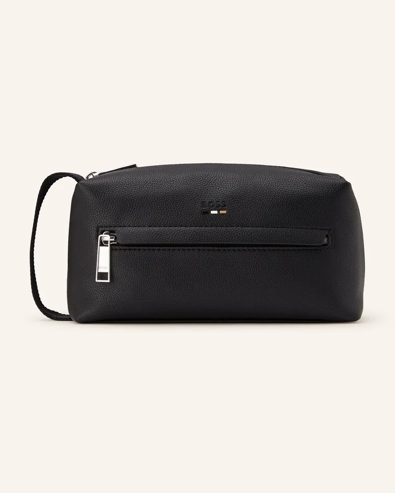 HUGO BOSS Kulturtasche Ray schwarz Schwarz