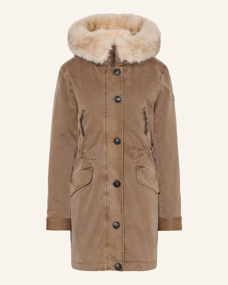 Blonde No. 8 Parka Aspen Mit Abnehmbarem Kunstfell beige Khaki