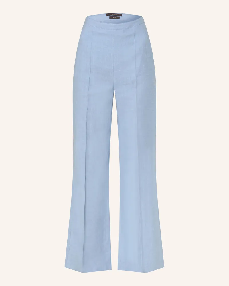 windsor. Marlenehose Mit Leinen blau Hellblau