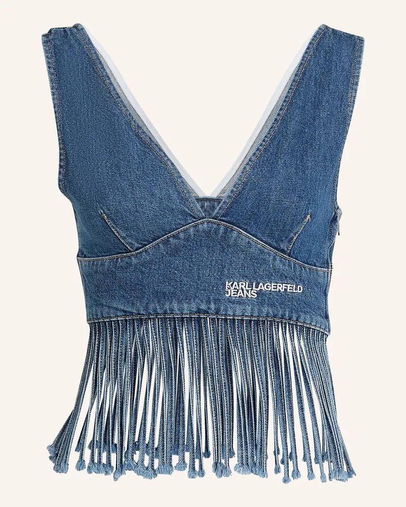 Karl Lagerfeld Top Blau