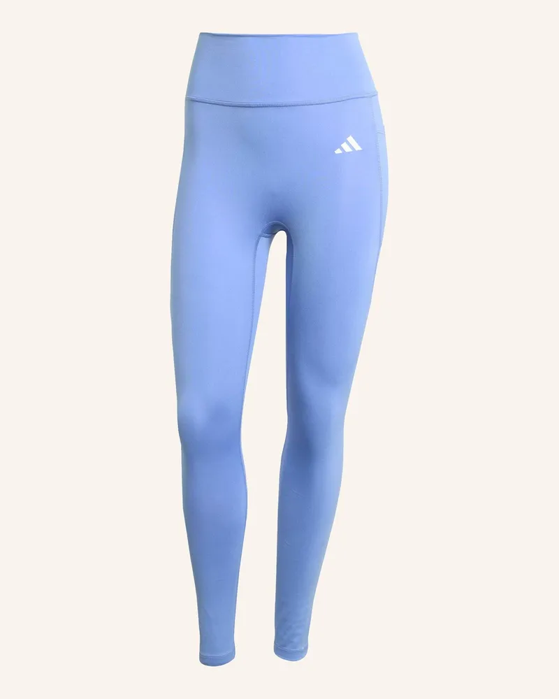 adidas OPTIME ESSENTIALS 7/8-LEGGINGS OHNE VORDERNAHT Blau