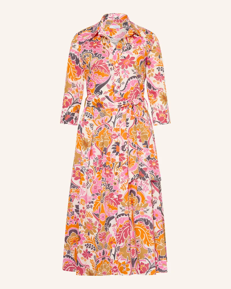 Rossana Diva Hemdblusenkleid mit 3/4-Arm Weiss