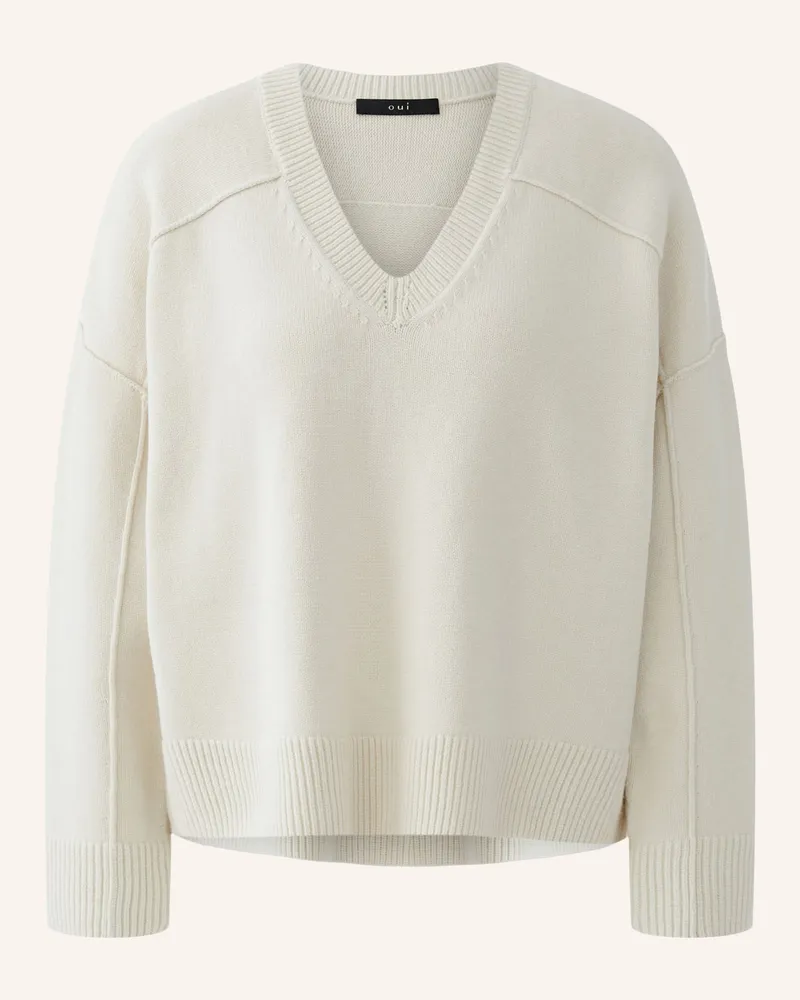 Oui  Pullover weiss Weiss