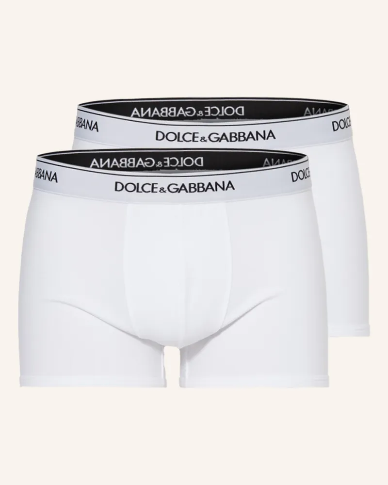 Dolce & Gabbana 2er-Pack Boxershorts weiss Weiss
