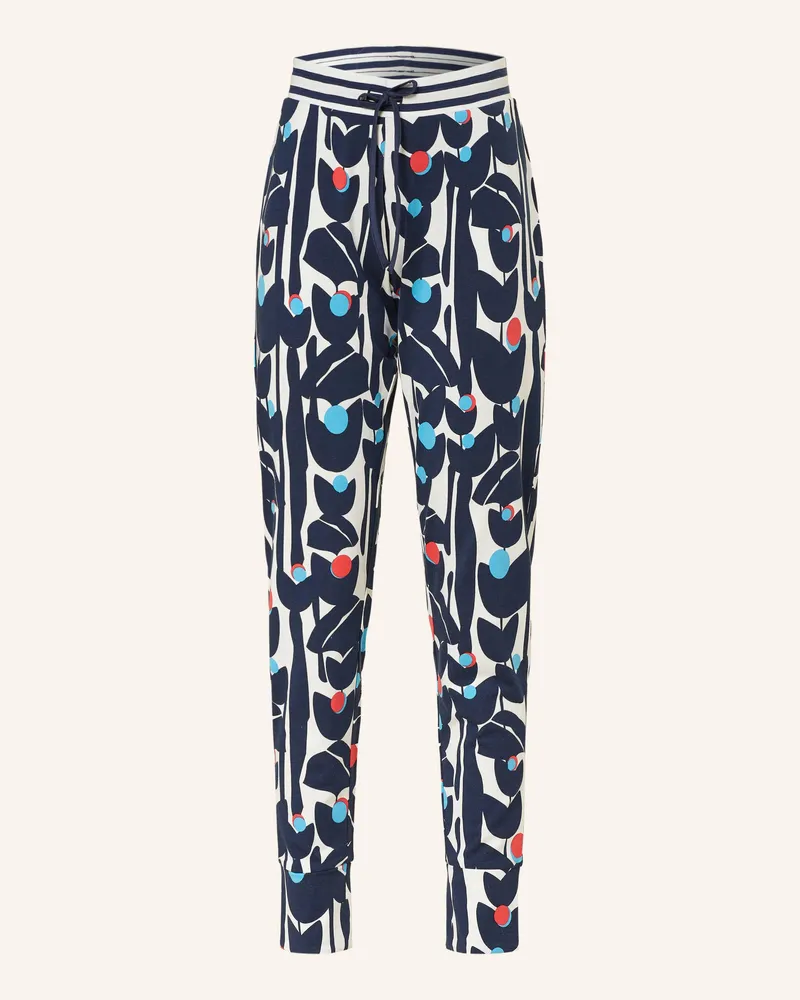 Mey Schlafhose Serie FLOWER JUNGLE Dunkelblau