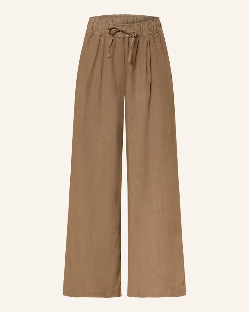 SoSUE Marlenehose Josy Aus Leinen braun Hellbraun