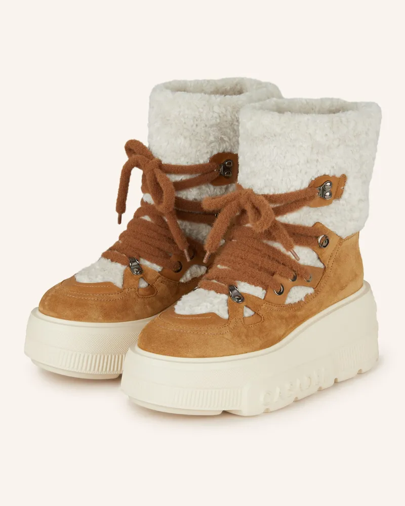 Casadei Plateau-Boots NEXUS Cognac