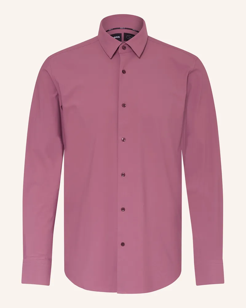 HUGO BOSS Hemd HANK Slim Fit Dunkelrot
