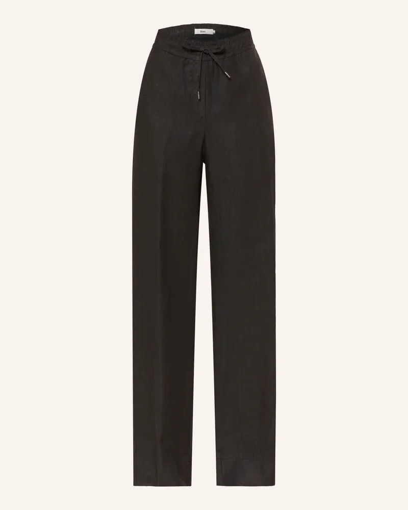 Brax Marlenehose FARINA aus Leinen Dunkelblau