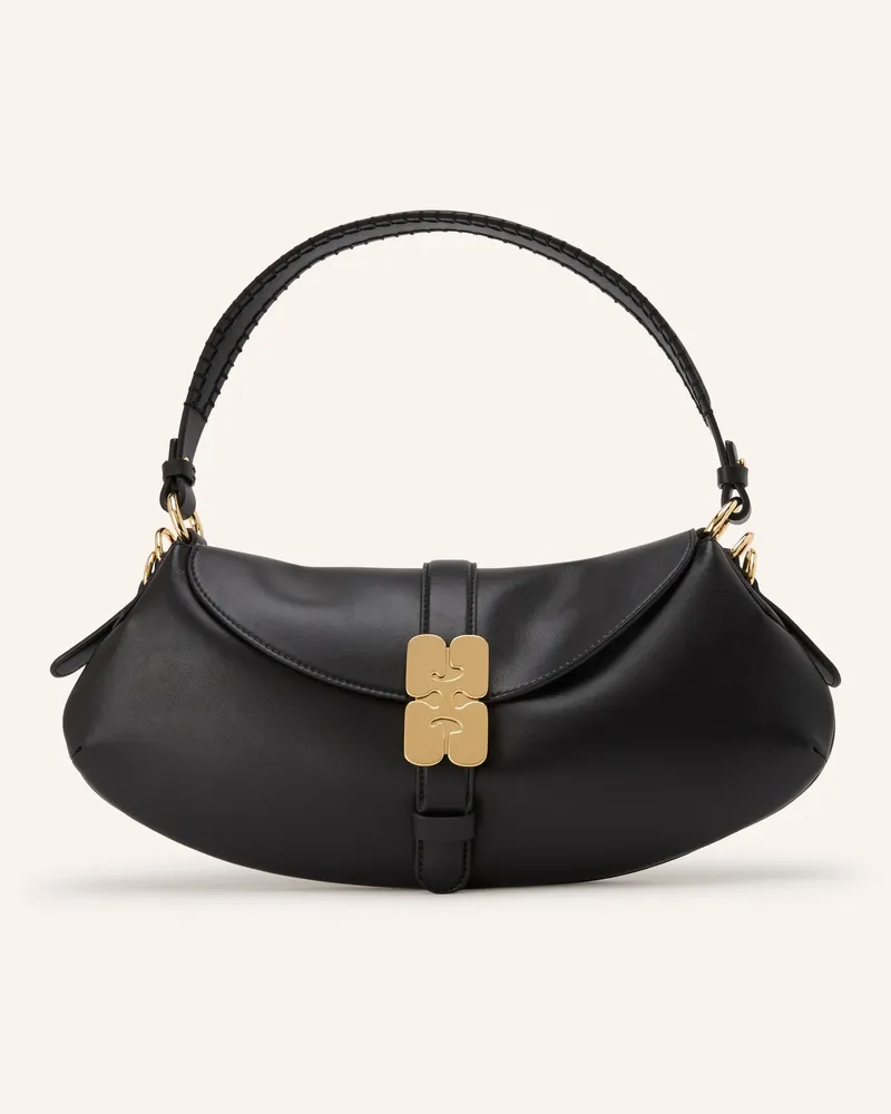 Ganni Handtasche B-Kat schwarz Schwarz