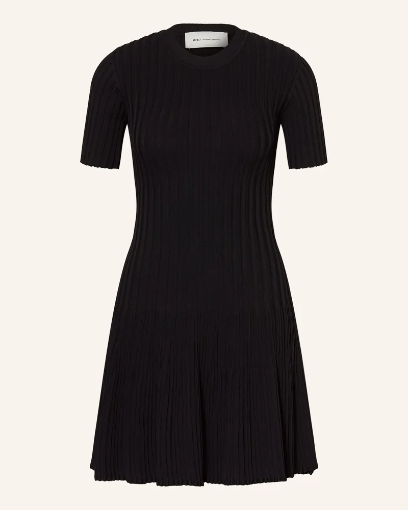 AMI Paris Strickkleid Schwarz