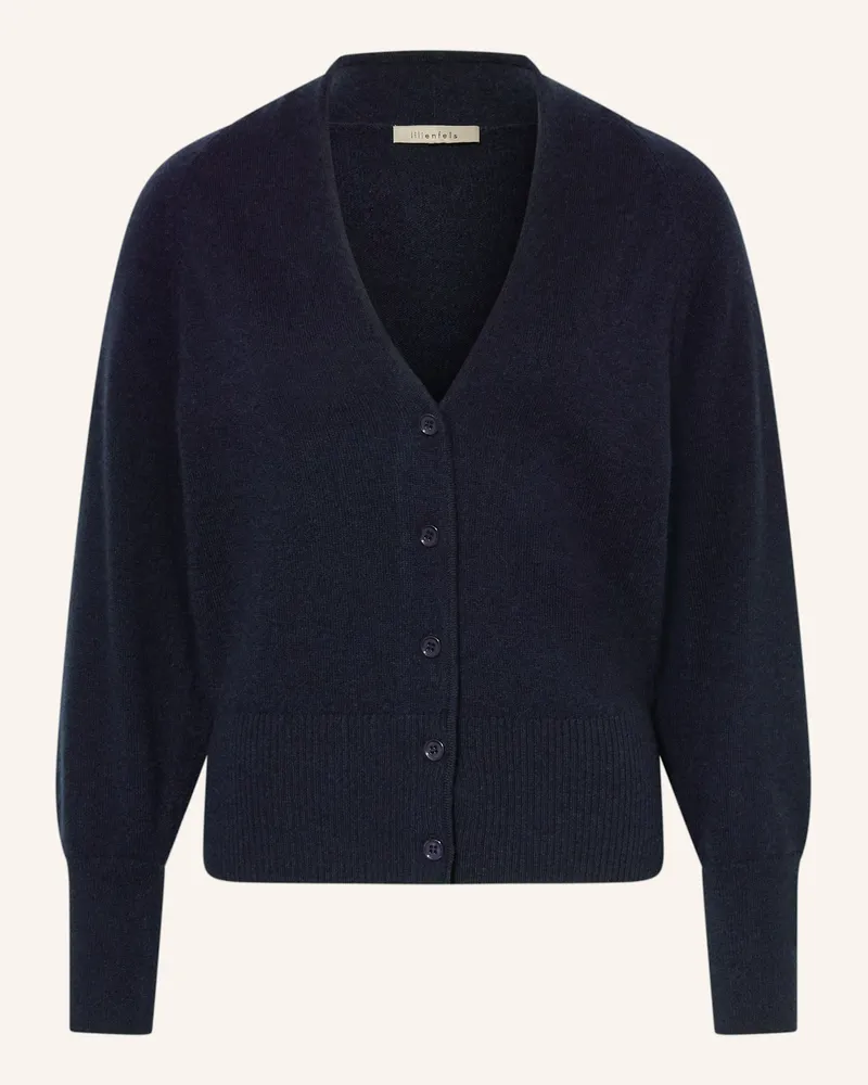 lilienfels Strickjacke aus Cashmere Dunkelblau