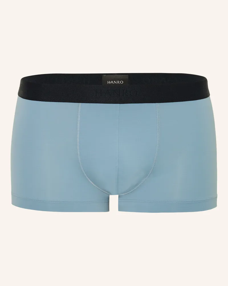 Hanro Boxershorts Micro Touch blau Hellblau