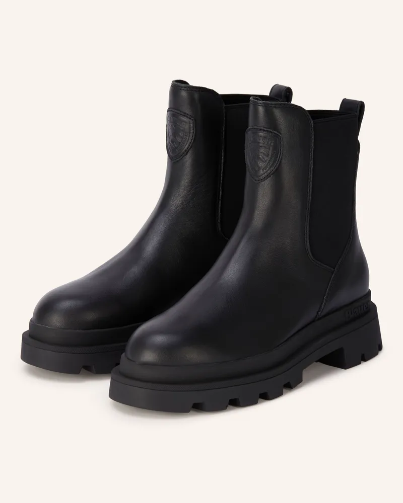 Blauer Chelsea-Boots Kimmel schwarz Schwarz
