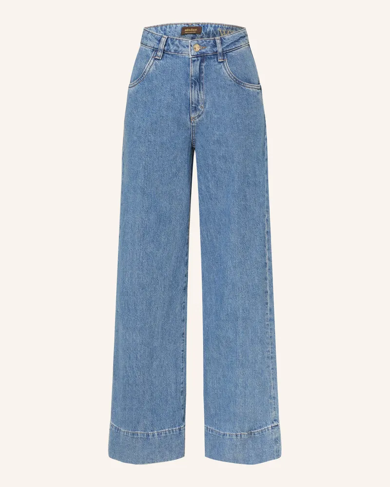 windsor. Wide Leg Jeans blau 435