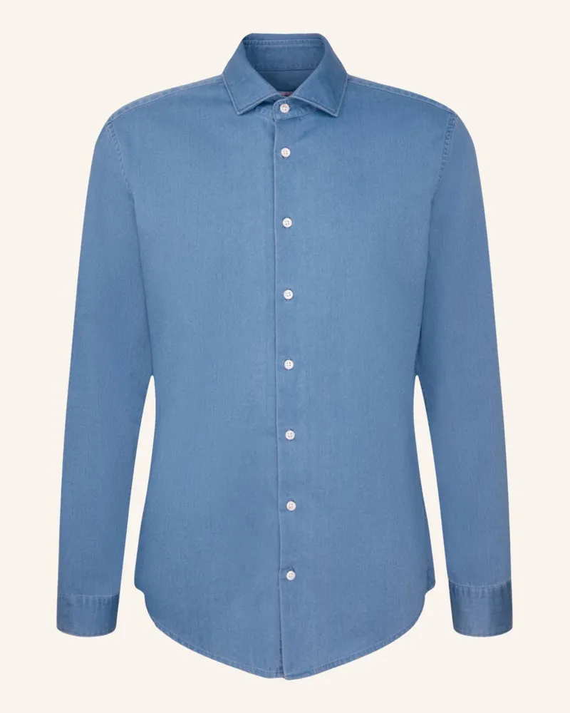 Seidensticker Denimhemd, Casual Hemd Slim Fit Blau