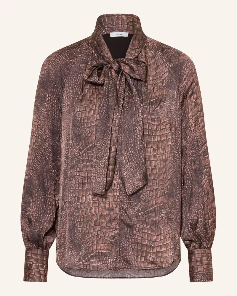 Reiss Schluppenbluse Naomi Aus Satin braun Braun