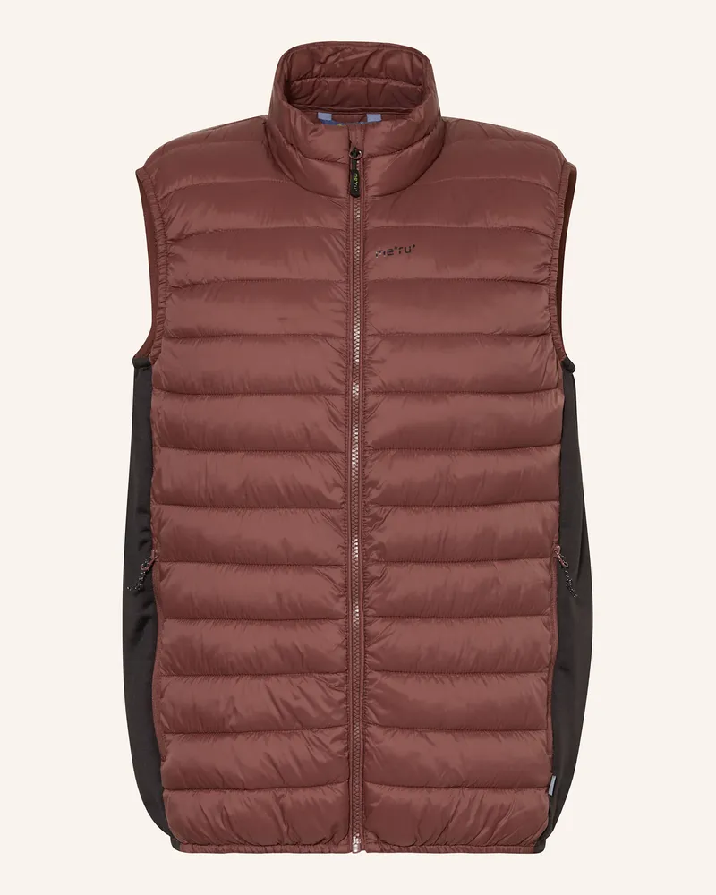 me°ru' Hybrid-Steppweste DEERING Dunkelrot