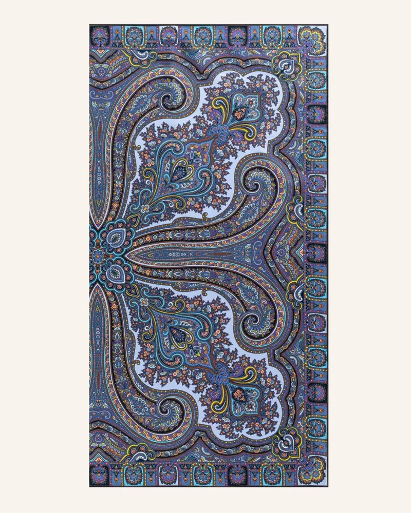 Roeckl Seidentuch PAISLEY STAR Blau