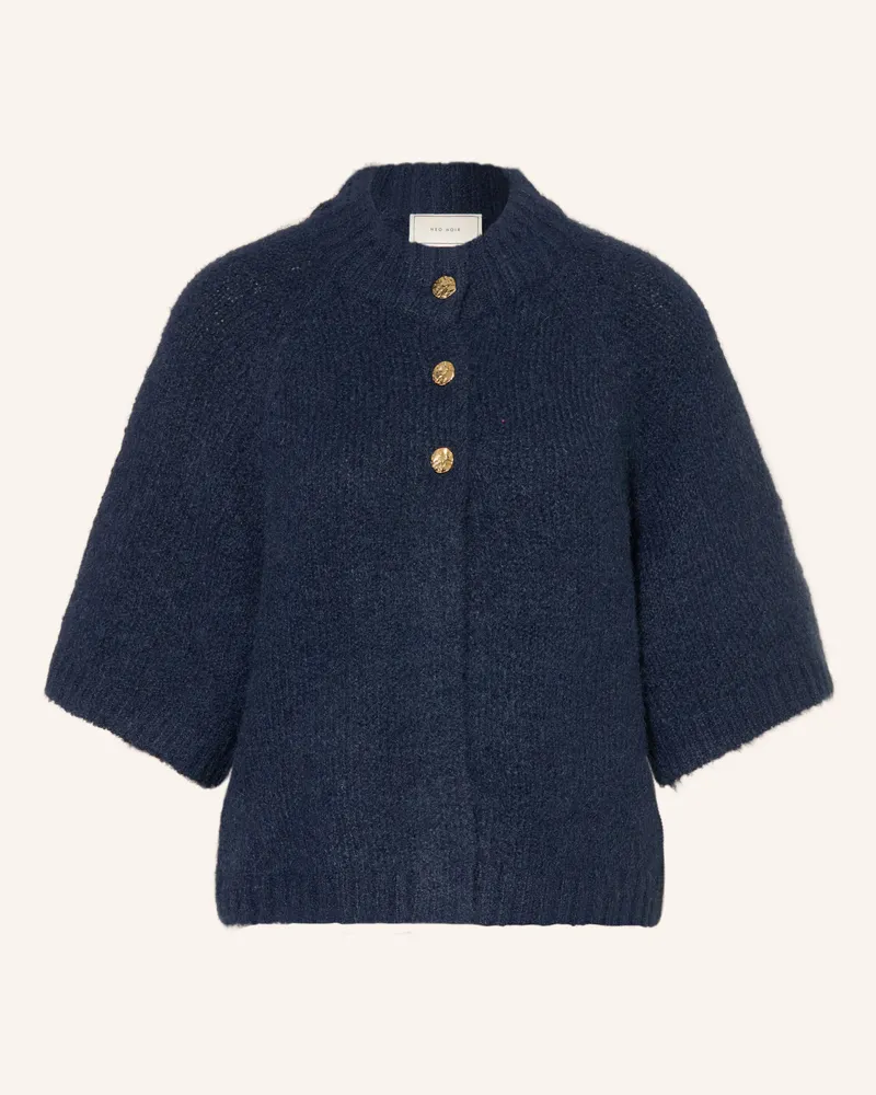 Neo Noir Strickjacke BENUTA mit 3/4-Arm Dunkelblau