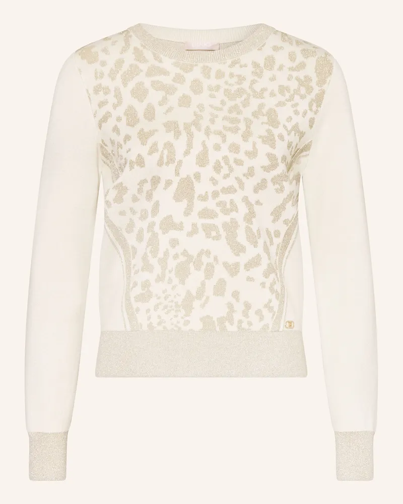Liu Jo Pullover mit Glitzergarn Creme