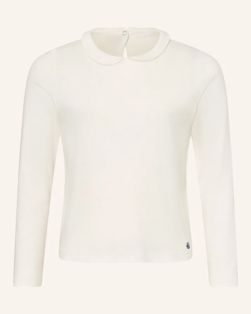 Petit Bateau Longsleeve weiss Ecru