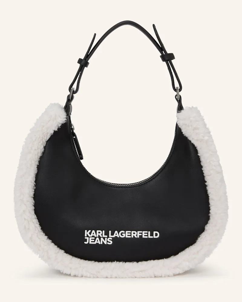 Karl Lagerfeld Schultertasche Schwarz