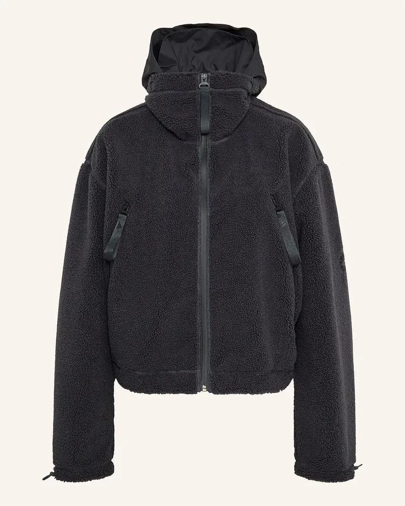adidas Fleecejacke Adidas By Stella Mccartney Mit Abnehmbarer Kapuze schwarz Schwarz