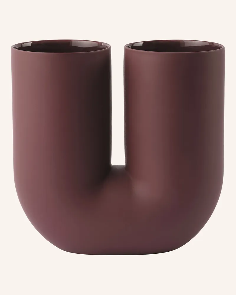 Muuto Vase KINK Dunkelrot