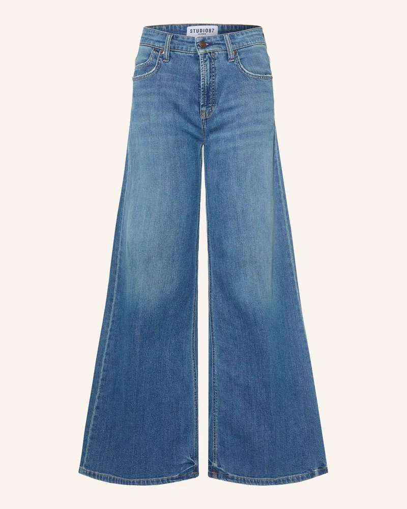 Cambio Flared Jeans Palazzo blau 5257