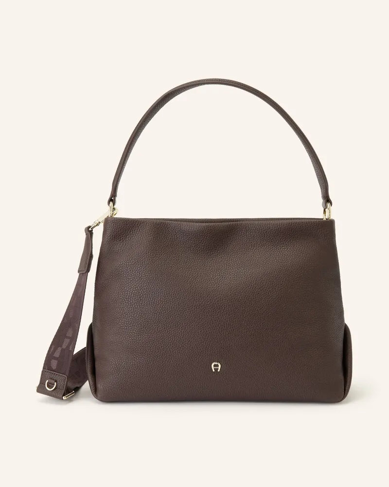 Aigner Handtasche Paola Small braun Dunkelbraun