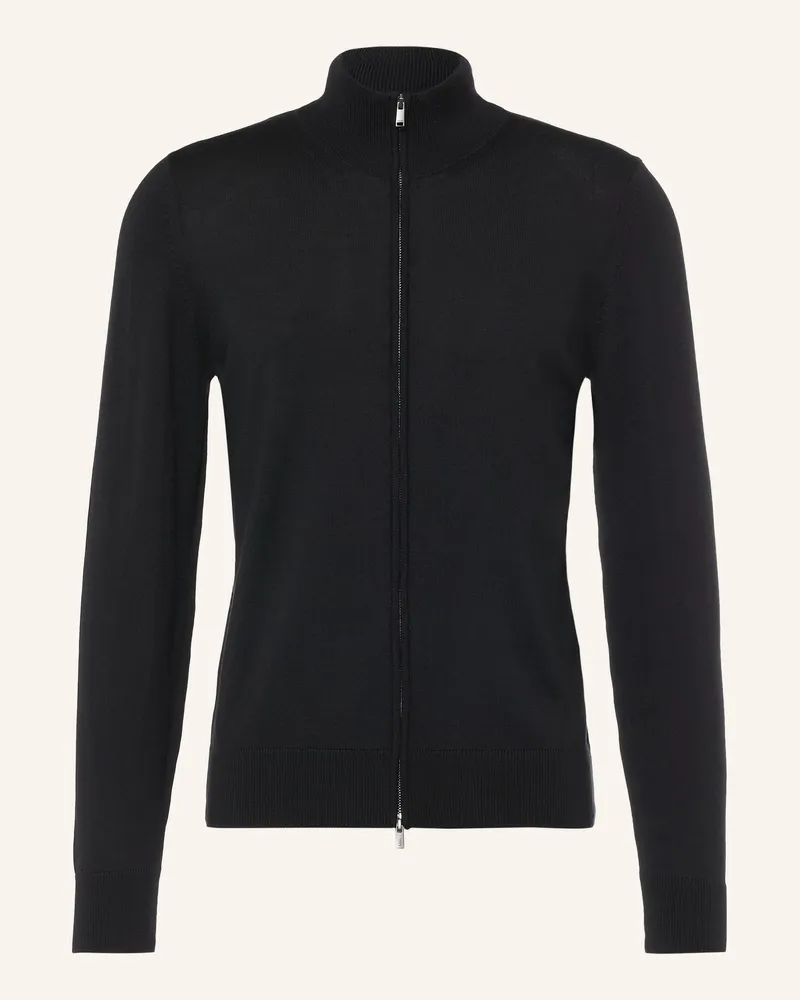 HUGO BOSS Strickjacke Balonso schwarz Schwarz