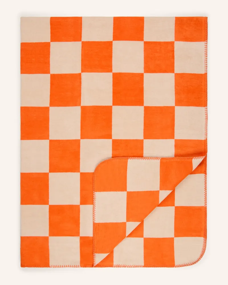 Pad Plaid Chess beige Orange