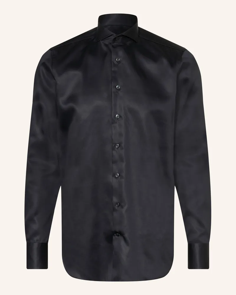 Olymp Hemd Tailored Fit schwarz Schwarz