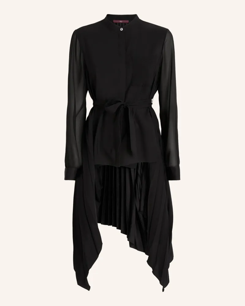 HIGH Blusenshirt SONNET mit Plissees Schwarz