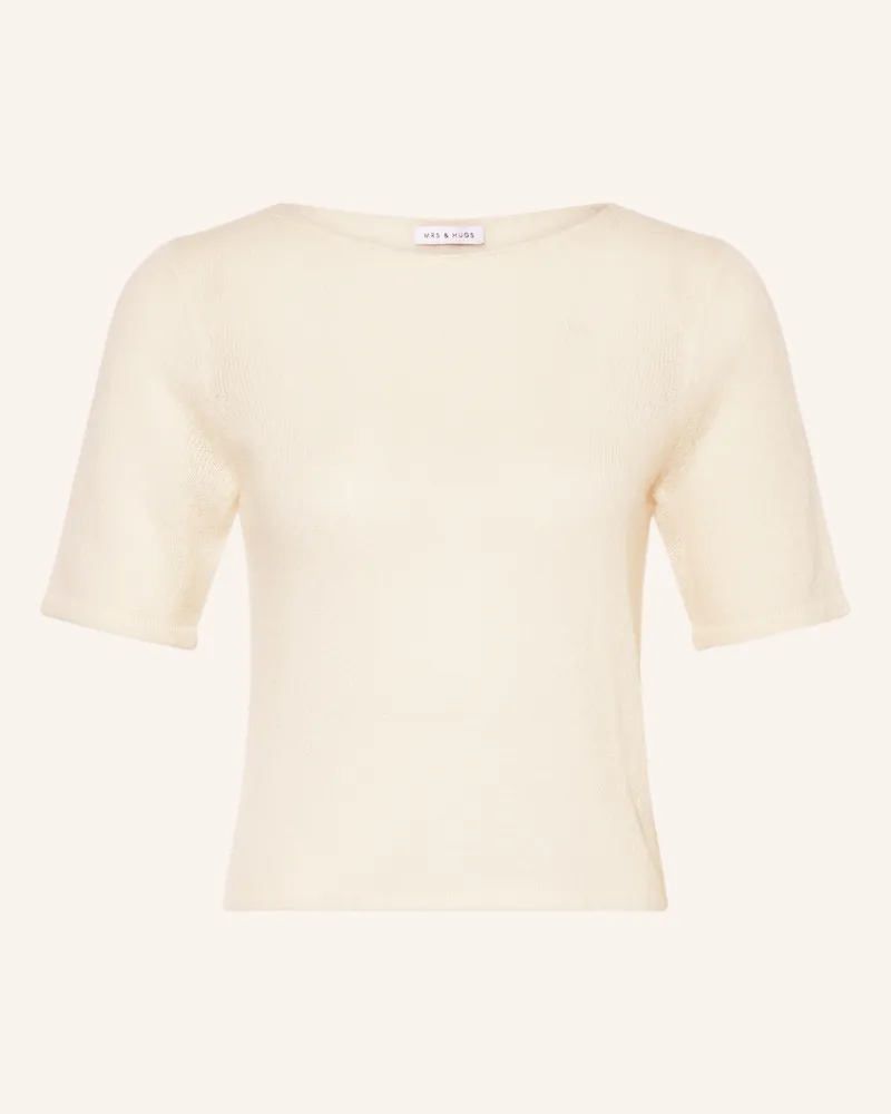 Mrs & HUGS Strickshirt aus Cashmere Ecru