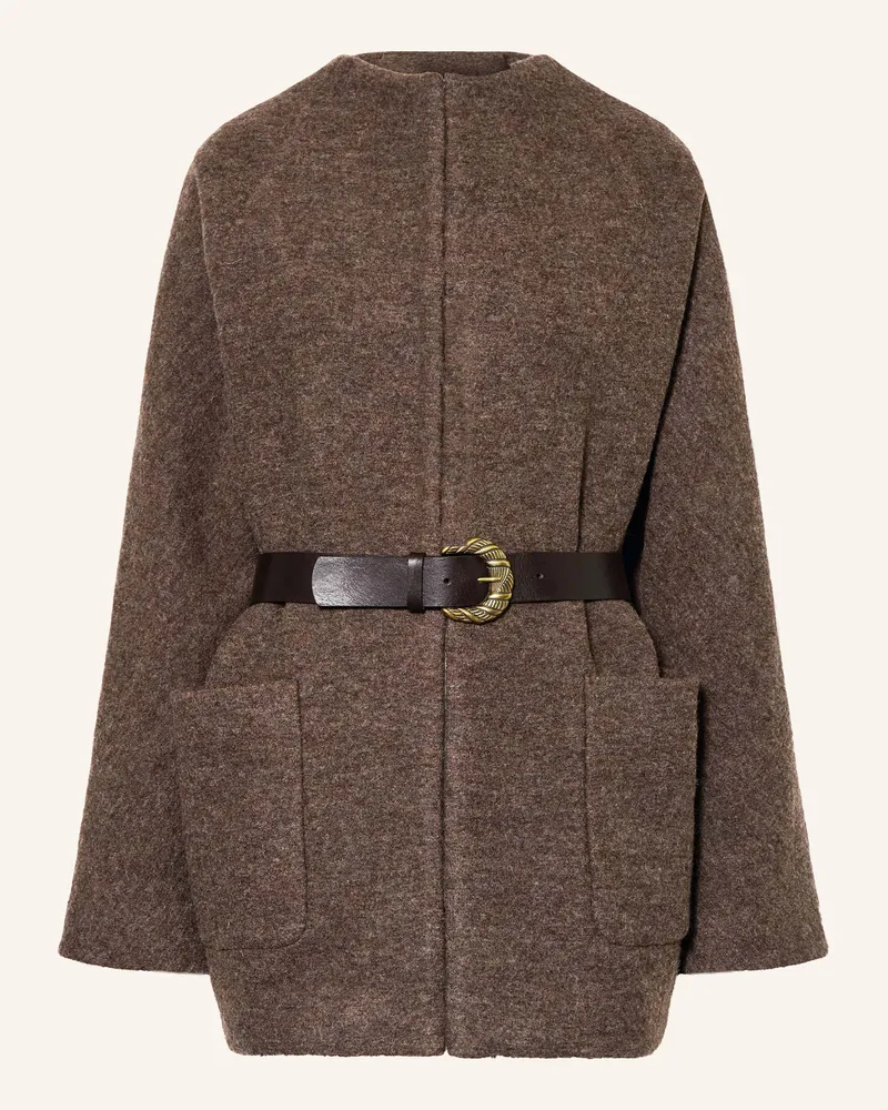 ba&sh Wollmantel Claudy braun Braun