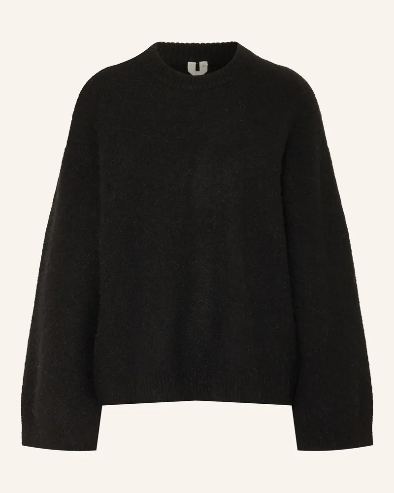 Arket Pullover mit Alpaka Schwarz