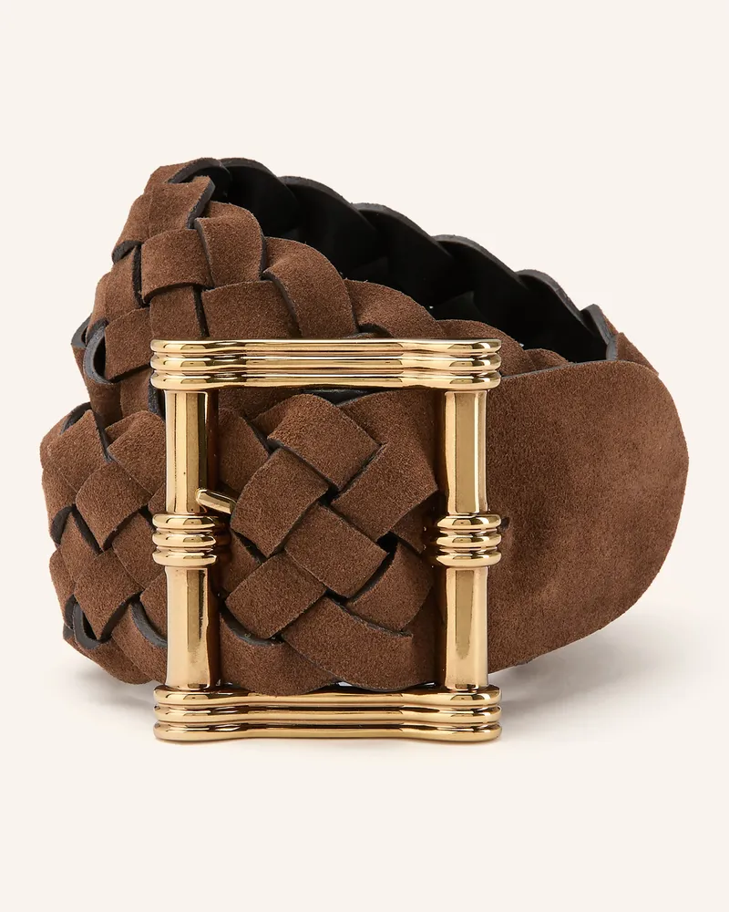 Etro Ledergürtel Zum Wenden braun Braun