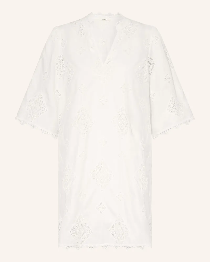 ba&sh Kleid Malo Mit Lochspitze Und 3/4-Arm weiss Weiss